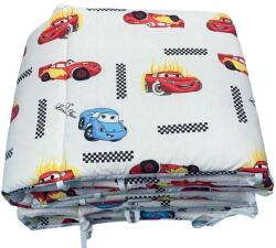 Deseda Set aparatori laterale pufoase h35 pat 120x60 cm cars pe alb
