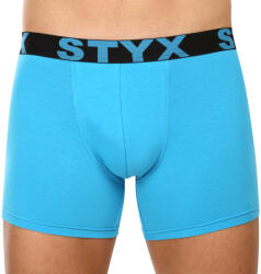 Styx Világoskék long férfi boxeralsó Styx sport gumi (U1169) XXL
