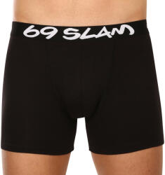 69SLAM Férfi boxeralsó 69SLAM fit bambusz egyszínű bambusz (MBVPLN-BK) XL