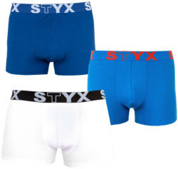 Styx 3PACK Nagyméretű tarka férfi boxeralsó Styx sport gumi (R9676861) 3XL