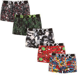 Styx 5PACK férfi boxeralsó Styx art sportos gumipánt többszínben (G85052535759) L
