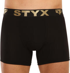 Styx Fekete long férfi boxeralsó Styx / KTV sport gumi - fekete gumi (UTC960) XL