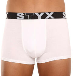 Styx Fehér long férfi boxeralsó Styx sport gumi (G1061) M