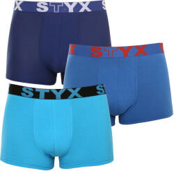 Styx 3PACK Férfi boxeralsó Styx sportos gumipánt kék (3G96789) M