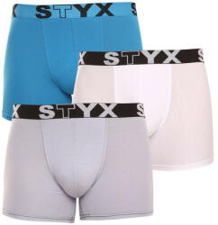 Styx 3PACK férfi boxeralsó Styx hosszú sportos gumipánt többszínű (U9696167) S