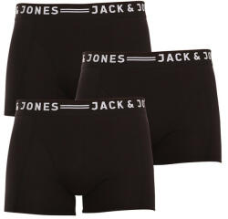 Jack and Jones 3PACK Férfi boxeralsó Jack and Jones fekete (12081832 - black/black) S