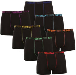 Lee Cooper 7PACK Férfi boxeralsó Lee Cooper fekete (LCUBOX7P0110-1769913) L