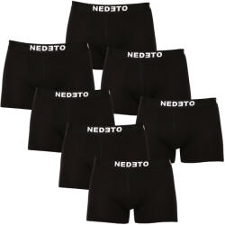 Nedeto 7PACK fekete Nedeto férfi boxeralsó (7NDTB001-brand) M