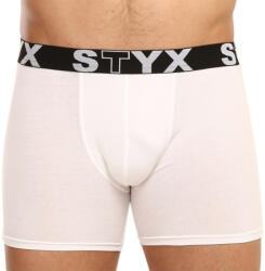 Styx Fehér long férfi boxeralsó Styxsport gumi (U1061) M