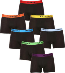 Nedeto 7PACK Férfi boxeralsó Nedeto fekete (7NDTB001-week) L
