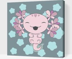  Festés számok szerint - Axolotl Méret: 30x30cm, Keretezés: Kartonlemezen
