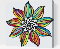  Festés számok szerint - Mandala 8 Méret: 50x50cm, Keretezés: Kartonlemezen