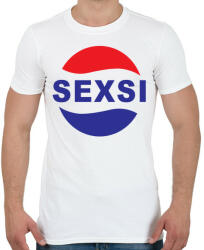 printfashion Sexsi - Férfi póló - Fehér (1072519)