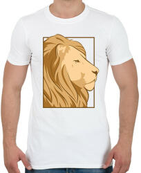 printfashion Oroszlán - Férfi póló - Fehér (12758894)