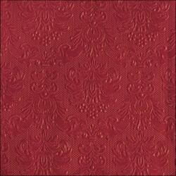 Ambiente Elegance dark red dombornyomott papírszalvéta 33x33cm, 15db-os