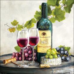 Ambiente Red wine papírszalvéta 33x33cm, 20db-os - szep-otthon