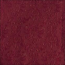 Ambiente Elegance ruby red dombornyomott papírszalvéta 33x33cm, 15db-os