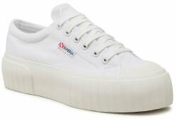 Superga Tornacipő Superga Stripe Platform 2631 S5111SW White/White Avorio 36 Női