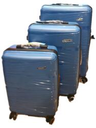 Extra rugalmas bőrönd szett
 négy kerekes polipropilén tenger kék