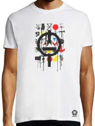 Magnolion Basquiat béke és szeretet v6 férfi póló (5940)