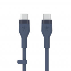 Belkin BOOST CHARGE Flex Silicone cable USB-C to USB-C 2.0 - 1M - Blue (CAB009bt1MBL)