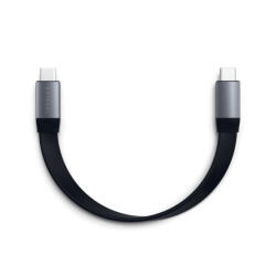 Satechi USB-C to USB-C Gen 2 Flat Cable (0.24m) - Space Grey (ST-TCCFC)