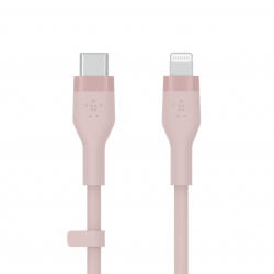 Belkin BOOST CHARGE Flex Silicone cable USB-C to Lightning - 1M - Pink (CAA009bt1MPK)