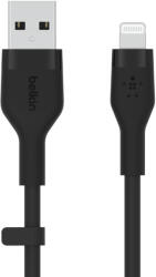 Belkin BOOST CHARGE Flex Silicone cable USB-A to Lightning - 1M - Black (CAA008bt1MBK)