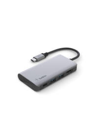 Belkin CONNECT USB-C 4in1 Multiport adapter - Grey (AVC006btSGY)