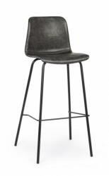 Bizzotto Set 2 scaune bar gri antracit Kyra 39x44x103.5 cm (0734310)