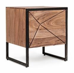 Bizzotto Noptiera fier lemn maro Egon 45x40x50 cm (0746600)