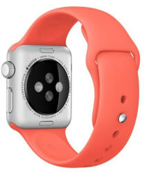 iUni Curea iUni compatibila cu Apple Watch 1/2/3/4/5/6/7, 42mm, Silicon, Red (12205)
