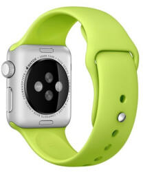 iUni Curea iUni compatibila cu Apple Watch 1/2/3/4/5/6/7, 38mm, Silicon, Green (12215)