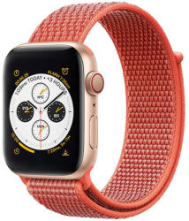 iUni Curea iUni compatibila cu Apple Watch 1/2/3/4/5/6/7, 38mm, Nylon Sport, Woven Strap, Orange (517693)