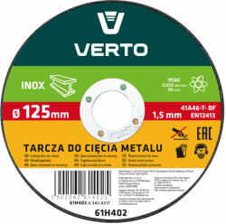 VERTO 125 mm 61H402 Disc de taiere