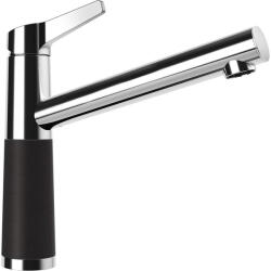 SCHOCK SC-510 Baterie chiuveta bucatarie aspect granit Cristalite monocomanda, crom/negru (nero) (554000NERO)