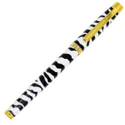 Pukka Pad "Wild Premium Zebra" 0, 7 mm kupakos fekete golyóstoll (PUP8931)