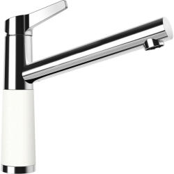 SCHOCK SC-510 Baterie chiuveta bucatarie aspect granit Cristalite monocomanda, crom/alb (alpina) (554000ALPI)