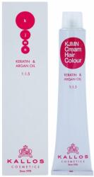 Kallos KJMN Cream Hair Colour Keratin & Argan Oil culoare par cu keratina si ulei de argan culoare 5.66 Light Red Brown 100 ml