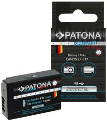 PATONA Baterie Canon LP-E17 1050mAh Li-Ion Platinum decodificată PATONA (IM1173)