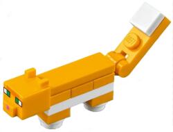 LEGO® minecat04 - LEGO narancssárga macska, kockából épített (minecat04)