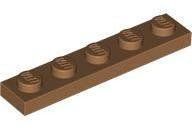 LEGO® 78329c150 - LEGO közepes nugát lap 1 x 5 méretű (78329c150)