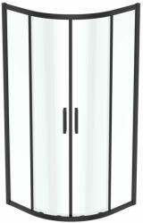 Ideal Standard Cabina de dus semirotunda cu usi glisante 90x90 cm negru mat Ideal Standard Connect 2 (K9251V3) - neakaisa