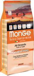 Monge Grain Free Dog Monge Grain Free Dog Natural Superpremium All Breeds Rață și cartofi - 12 kg