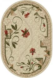 Delta Carpet Covor Oval, 150 x 300 cm, Crem, Lotos Model Floral 587-116 (LOTUS-587-116-O-153) Covor