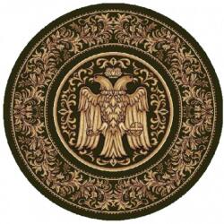 Delta Carpet Covor Bisericesc Rotund, 300 x 300 cm, Verde, Lotos 15032/310 (LOTUS-15032-310-O-33) Covor