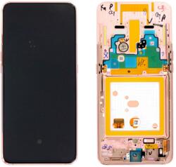 Samsung A805 Galaxy A80 2019 Előlap Keret+LCD Kijelző+Érintőpanel, Arany, Gold (GH82-20348C, 20390C, 20368C) Service Pack