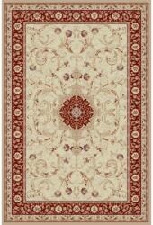 Delta Carpet Covor Dreptunghiular, 100 x 300 cm, Crem / Rosu, Model Clasic Lotos 523/120 (LOTUS-523-120-13)