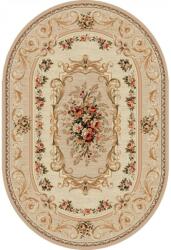 Delta Carpet Covor Oval, 200 x 300 cm, Bej, Model Clasic Lotos 535 (LOTUS-535-106-O-23) Covor