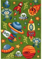 Delta Carpet Covor Dreptunghiular pentru Copii, 160 x 230 cm, Verde, Kolibri Cosmos 11200 (KOLIBRI-11200-130-1623)